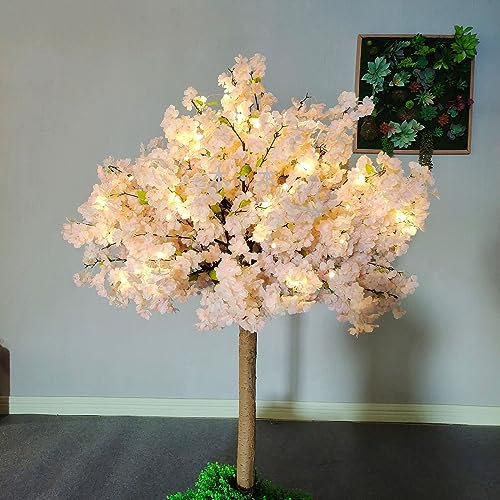 415 Decoración del hogar Flor Artificial Flor de Cerezo, Árbol Grande Vides Falsas Flores Interior Exterior Oficina Dormitorio Sala de Estar Fiesta DIY Decoración de Boda 1.5 * 1 m A 3 * 2 m
