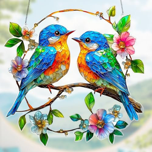 BSITSSS Acchiappasole, Acchiappa Sole Forma di Uccelli, Sun Catcher Acchiappasole Decorazioni da Appendere per Interni Esterni Finestra Casa Giardino Natale Giorno Festa Matrimonio