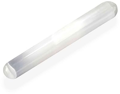 NKlaus 2 x Selenit massagestav 15 cm – handsnidad selenitstav för läkning, energiarbete och meditation