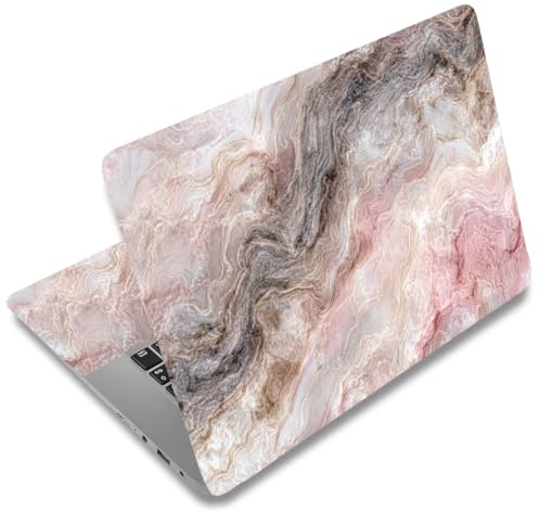 SUPERDANT 3 Stück Marmor Optik Laptop Hülle 38x27 cm Marmor Laptop Skin Aufkleber Frei Schneidbar Vollflächig Kratzfest Wasserdicht PVC Folie Für 12 15.6 Zoll Notebook Bunt