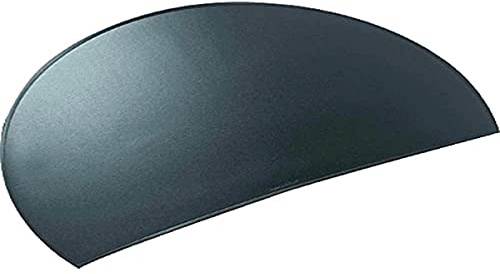 Läufer 49776 Durella Rondo Schreibtischunterlage, halbrund, rutschfeste Schreibunterlage, schwarz, 73 x 48 cm