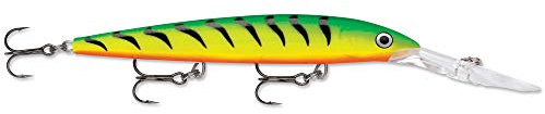 Rapala Down Deep Husky Jerk Wobbler Lure Kunstköder Angelköder Jerkbait Farbe FT - Firetiger, Größe 10 cm