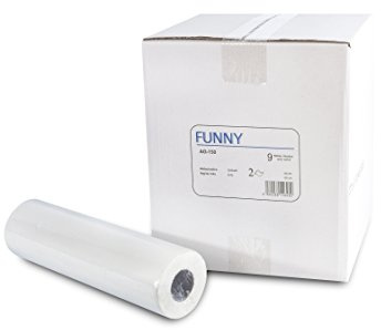 Funny 9x Abdeckrollen aus Zellstoff 2-lagig, Hochweiß, 40 cm, 1er Pack (1 x 9 Stück)