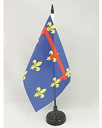AZ FLAG bordsflagga Konungariket Neapel 1282-1816 21 x 14 cm - liten kontorsflagga Regno di Napoli - Italien 14 x 21 cm