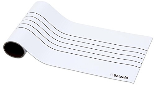 Betzold 84631 - Magnetisches Notensystem - Musik-Noten lesen lernen, beschreibbar und zuschneidbar