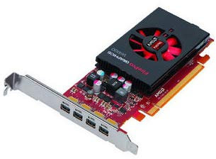 AMD FirePro W4100 2GB GDDR5 PCIe Gen 3.0 Professional Graphics Card, 4x Mini DisplayPorts OEM