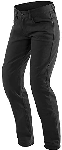 Dainese Casual Slim Mujeres Motocicleta Textil Broe Pantalones, Schwarz, 29, Schwarz., 29