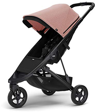 Thule Spring Stroller - Compact Baby Stroller Perfect for Everyday Use - Features 5-Point Harness, Lightweight and Compact Design, Vented Canopy with See-Through Mesh, Padded Reclining Seat