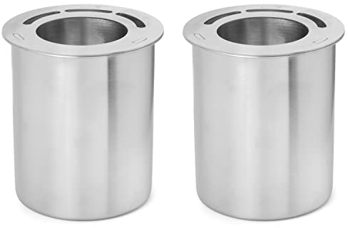 Moritz 2 x burk av rostfritt stål etanol 500 ml + ekonomiplatta bioetanol bränngel burk bordskamin bordseld eldstad