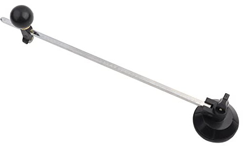 Cortador de vidrio, compás de 6 ruedas, cortador circular con ventosa, cuchillo circular con 6 ruedas para azulejos de cristal (60 cm)