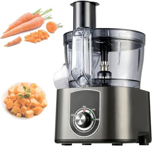GAORUTO Ensaladora eléctrica, rallador Queso eléctrico, rallador múltiple, Cortador de Frutas, picadora automática de Verduras, cortadora Profesional Frutas y Verduras, Pepino, Zanahoria B