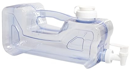 Dispensador de Agua fría Nevera | Dispensador de Agua de: 3-3,8-4,2-5,7 y 7,2 litros a Elegir | Garrafa dispensadora de Agua para frigoríficos Libre de BPA | Dispensador Reutilizable Agua (3,8L)