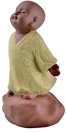Yardenfun Buddha-Dekoration Mönch-Ornament Handbemalt Violettem Detailreich Friedliche Atmosphäre Schlafzimmer Wohnzimmer Esszimmer Auto Innenraum Dekoration