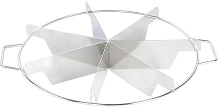 perfk Cortador de Tartas, Marcador de porciones de Tartas, multifunción, 6/7/8 Cortes, Resistente al óxido, Herramienta para Cortar Tartas, Divisor de, 7 Rebanadas