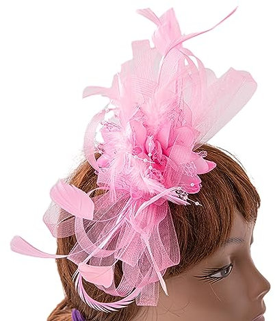 JOERBABU Hut, zartes mittelalterliches Garn, Haarreifen, Halloween, Cosplay, Haarhalter, Mittelalter-Party, Kostüm, Kopfbedeckung für Frauen, rose, 1-5