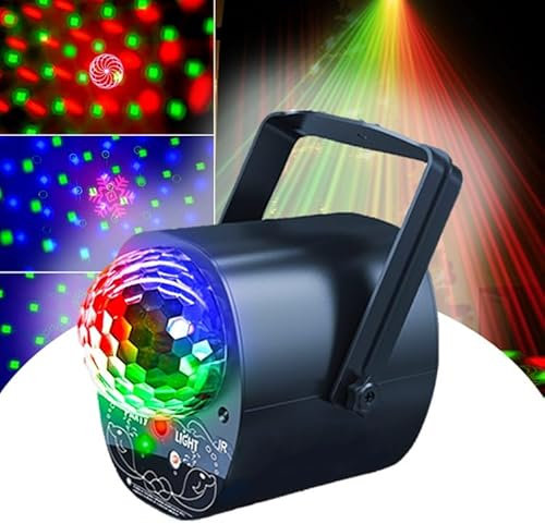 Moonflare Multi Colour 3-in-1 Party Light LED Disco Ball & Green/Red Laser