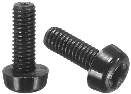 uxcell 100Pcs M3x8mm Threaded Nylon Phillips Cross Pan Head Machine Screws Bolts Black