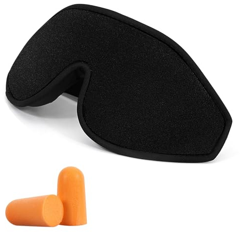 Colorich 3d Schlafmaske Frauen Herren, Augenmaske Schlafmaske, Lichtblockierende Ergonomische Schlafbrille, mit Bequeme Drucklos-Augenhöhlen für Reisen, Flugzeug