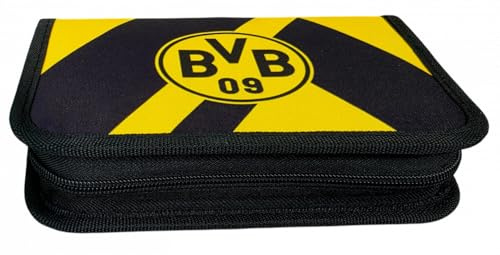 Dortmund Borussia Federmappe - Field - schwarzgelb | gefüllt | Schuletui | BVB 09 - Plus Lesezeichen Wir lieben Fußball