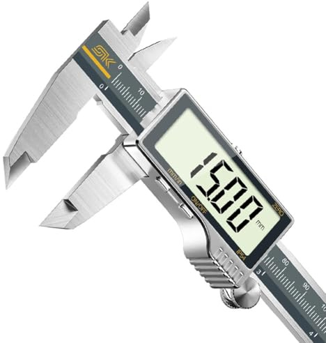 Uxsjakjsd Calibrador Vernier Electrónico de Acero Inoxidable de 300 mm con Pantalla Digital IP54, Totalmente Metálico, Herramienta de Medición de Pantalla de Alta Definición.