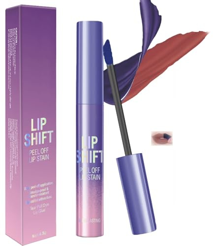 Peel Off Lip Tint – Waterproof Long-Lasting Matte Lip Stain, High Colour, Smudge-Proof Transfer-Resistant Lipstick, Lightweight Non-Drying Formula for Women (Mocha Rose)