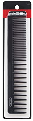 GOODY Ace Bi-function Comb, Coarse Teeth & Regular Teeth, Black, 1CT