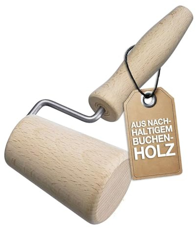 Westmark Backform-/Eckenroller, konisch geformt, für runde Backformen, aus Buchenholz, ø 5,3 cm, Holz, Woody, Hellbraun, 30032270