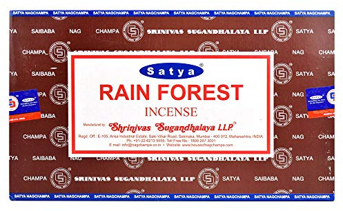 Satya Nag Champa Rainforest - Varillas de incienso (estuche entero)