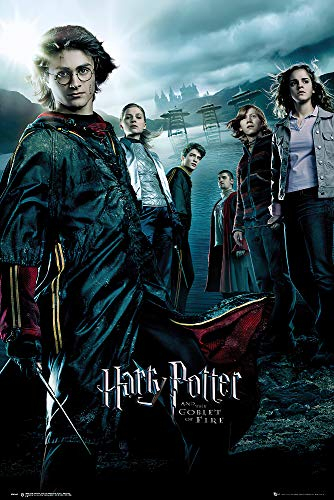 Póster de película de Harry Potter y el cáliz de fuego, impresión artística (estilo regular) (tamaño: 61 x 91 cm) (sin marco, sin marco, sin marco