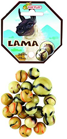 COFALU 20 Murmeln + 1 Große Murmeln Lama