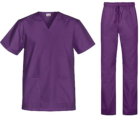 B-well Cesare Divisa Sanitaria Donna e Uomo | Uniforme Sanitaria Donna e Uomo Unisex Set con Casacca e Pantalone | Divise Sanitarie