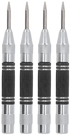 4-teiliger Körner-Automatik-Schnellarbeitsstahl 5-Zoll-Werkzeugsatz die Installationswartung (Schwarz-Weiss)