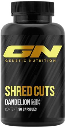GN Laboratories Shred Cuts – Definieren - Löwenzahn Komplex – 1.000 mg Löwenzahnwurzelextrakt + Wacholder, Bärentraube & Brennnessel – Hochdosierte 10:1 Formel – 120 Vegane Kapseln