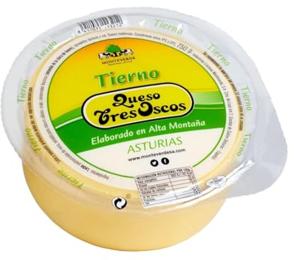 Queso de Vaca Tierno Tres Oscos: Experiencia Culinary Premium en 750 g. Suavidad y Riqueza de Sabores en Cada Porción. ¡Descubre la Autenticidad! (PACK 2 QUESOS)