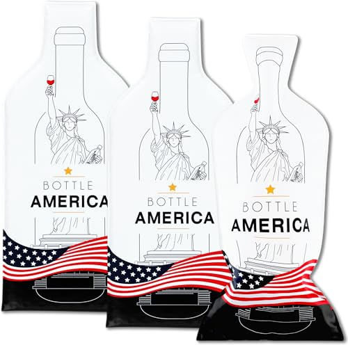 JIMMY THE FOX | Återanvändbara vinpåsar för resor | 3-pack | Tåligt trelagers flaskskydd | Läckagesäkert & stötsäkert | Bagage för flyg & kryssning | Gåva till vinälskare – Bottle America