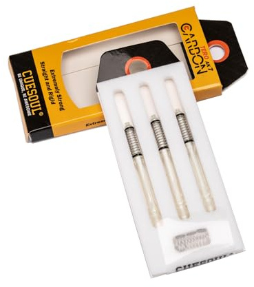 CUESOUL TERO AK7 Carbon-Dartschäfte/Schaft, schlank, integrierte Teleskopfeder, 3er-Set