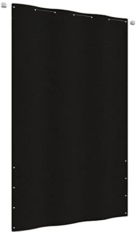 LLEZKBR Balkonsichtschutz schwarz 140x240cm Oxford Stoff