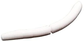 pro-bite Libra Lures Fatty D`Worm 75mm | Forellenköder Supersoft | Inhalt: 8 Stück | Aroma: Käse (001 / White)