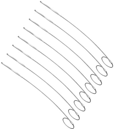 PRETYZOOM 8pièces Lot De Brochettes Acier Inoxydable Flexibles Pour Barbecue Viande Légumes Camping Et Grillades