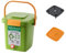 FytStycale Cubo de Compost para Uso en Interiores, contenedor de residuos orgánicos con Tapa y asa, 15l