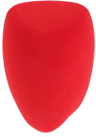 Homoyoyo Filtro Antiviento para Micrófono de Mano Esponja Triangular Roja, Cubierta de Espuma Ligera y Transpirable, Protector de Micrófono Reducción de Ruido para Karaoke, Presentaciones
