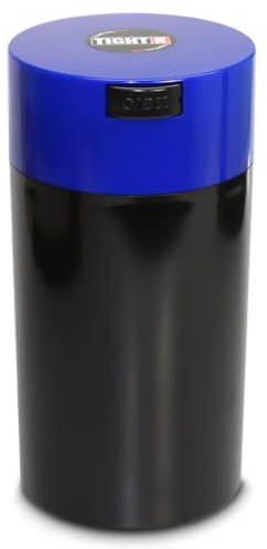 Tightpac America, Inc. Tightvac-3 bis 340 ml vakuumversiegelter Aufbewahrungsbehälter, 1,3 Liter/1,1 Quart, dunkelblauer Kappe und schwarzer Körper