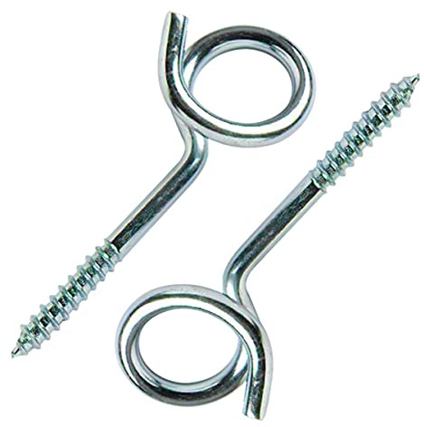 Bulk Hardware BH01919 Crochet queue de cochon, 100 mm, Set de 2 Pièces
