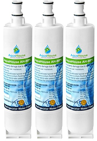 3x AH-WP1 filtre à eau compatible pour Whirlpool réfrigérateur SBS002, 4396508, 481281729632, 461950271171, S20BRS, SBS003