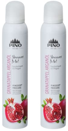 Pino Shower Me Duschschaum Granatapfel Argan?l 2 x 200 ml