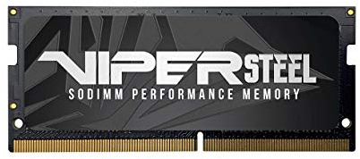 Patriot Viper Steel DDR4 RAM 16GB (1X16GB) 3200MT/s CL18 1.35v SODIMM Módulo de Memoria Compatible con XMP - PVS416G320C8S