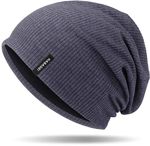 HASAGEI Mütze Herren Damen, Slouch Beanie Mütze Damen, Übergangszeit Weiche Leicht Modische Jersey Beanie, Unisex Warm Winter Mützen Ideal für Frühling Herbst und Winter