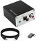 XMSJSIY USB-A/Tipo-C a coaxial Óptico Toslink spdif + 3,5 mm adaptador de audio estéreo USB Digital Audio Decoder Converter PC ordenador portátil teléfono móvil Smart TV Tarjeta de sonido externa