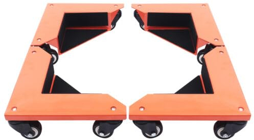 4 Stück Möbelrollen Schwerlast, Möbel Transportroller Set, Mover Schreibtischschrank Ecke Dolly Möbel Dollies Roller, Maximale Tragfähigkeit 650kg, Transportrollen Rollen für Möbel