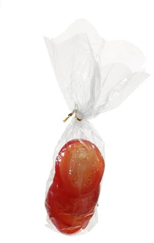 artplants.de Kunst Gemüse Tomaten Scheiben ATALKO, 4 Stück, rot, 1cm, Ø6,5cm - Deko Gemüse
